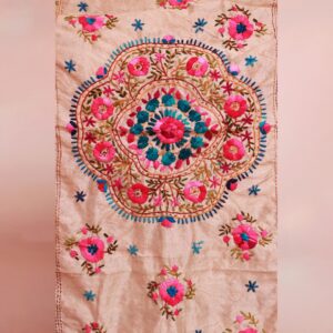 House of Kara Pink Phulkari Dupatta