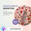 House of Kara Madhubani Silk Dupatta