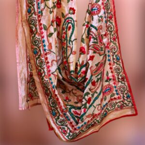 House of Kara Madhubani Silk Dupatta House of Kara Madhubani Silk Dupatta