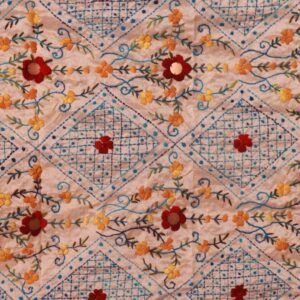 House of Kara Yellow Phulkari Dupatta
