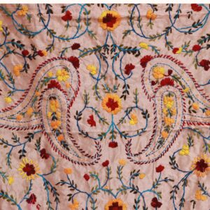 Yellow Pompom Phulkari Dupatta