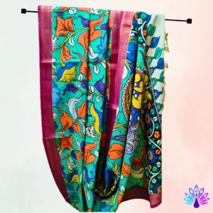 Multicolor Kalamkari Dupatta Multicolor Kalamkari Dupatta
