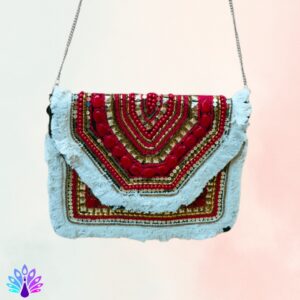 Red Color Boho Bags